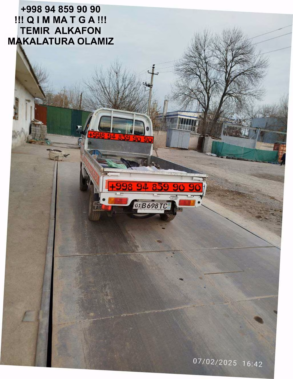 ТАШКЕНТ МЕТАЛЛОЛОМ TOSHKENT METALLOLOM qabul qilish Ortachirchiq