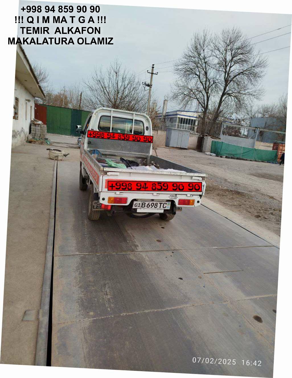 Metallolom qabul qilish Ortachirchiq